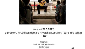NEVEN HRUSTIĆ gitara- koncert 21.05.2022. u prostoru Hrvatskog doma