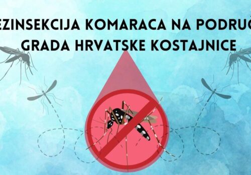 OBAVIJEST O DEZINSEKCIJI KOMARACA NA PODRUČJU GRADA HRVATSKE KOSTAJNICE